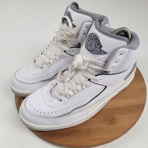 Nike Air Jordan 2 Retro Men's Sneakers White-Cement Shoe Size 9